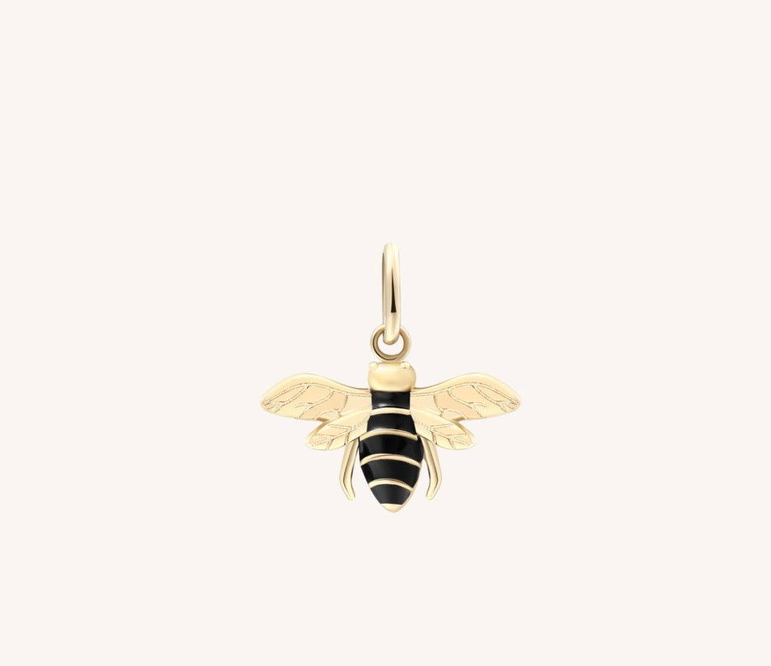 Lia Vie Geschenkset – Flow Link Kette mit Biene,Herz & Wunschbuchstanbe