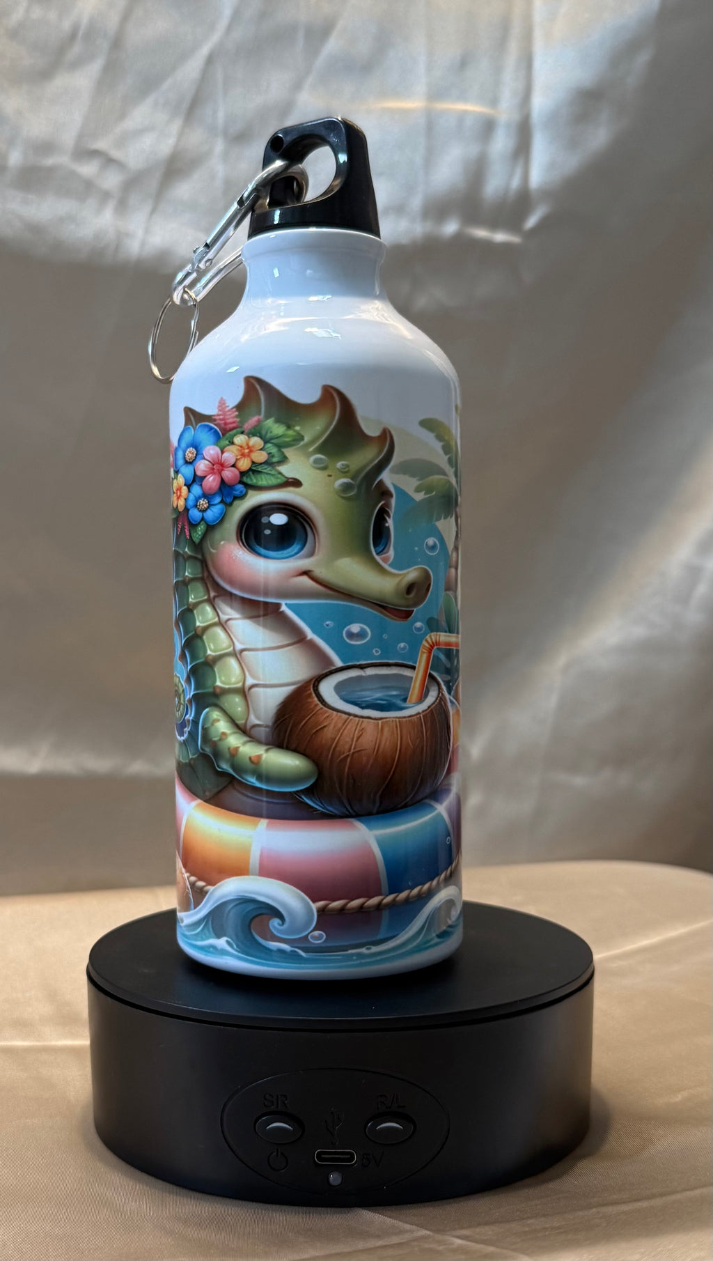 Kinder-Trinkflasche „Chill Modus“ Seepferdchen