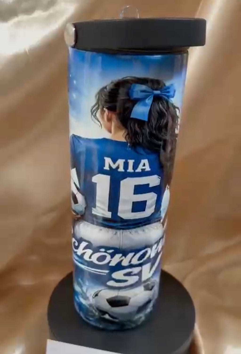 ⚽ Personalisierter Fußball Tumbler