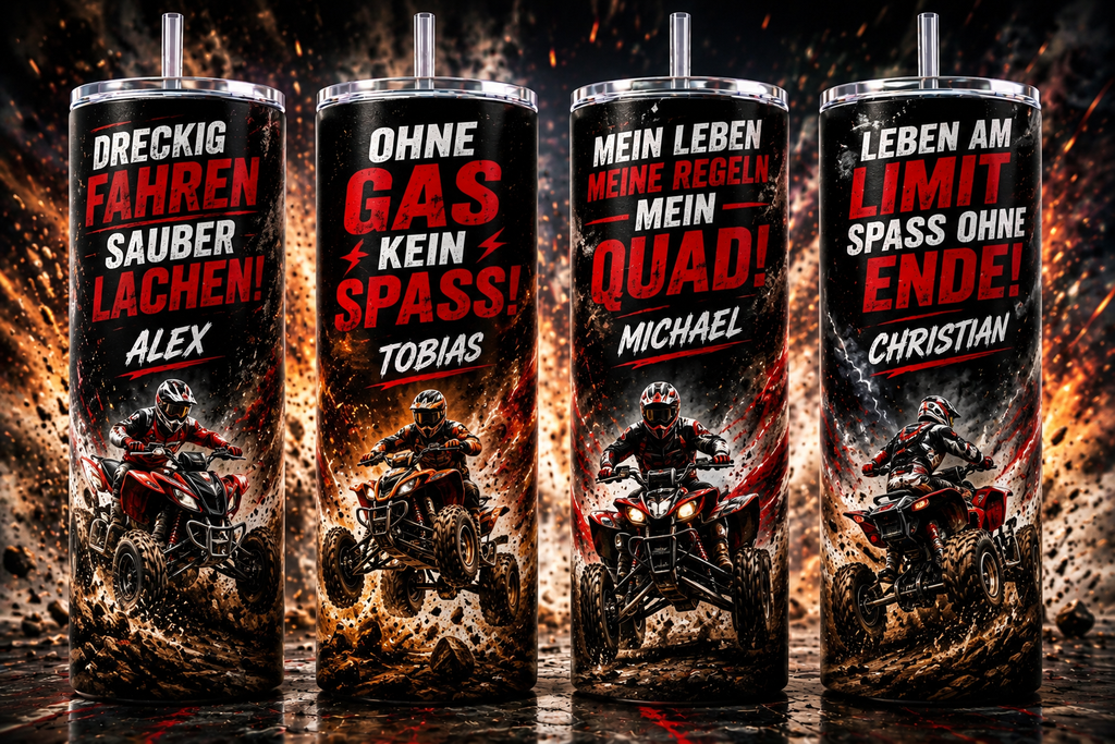 Offroad Tumbler mit Wunschname