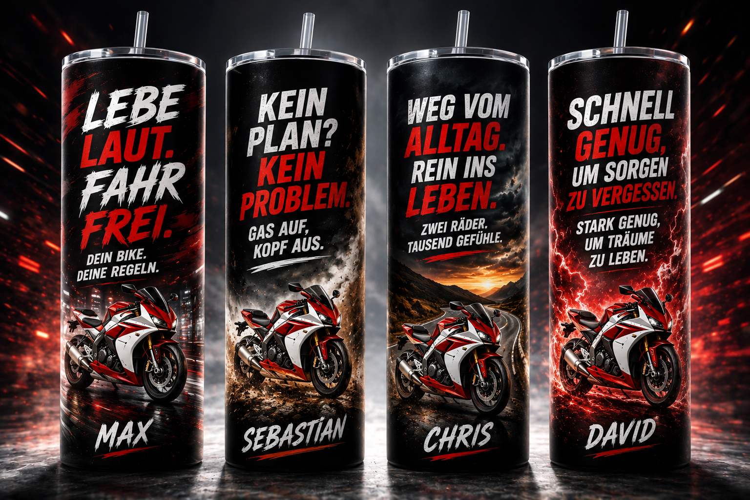 Personalisierter Bike Tumbler 600ml