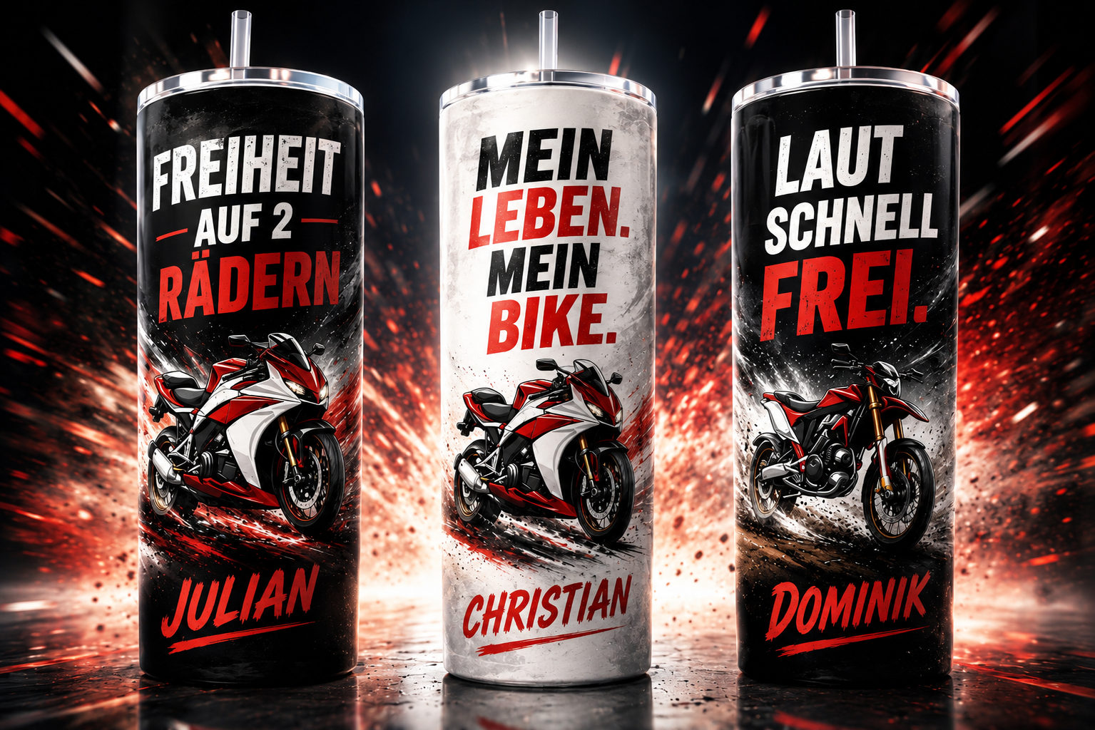 Personalisierter Bike Tumbler 600ml