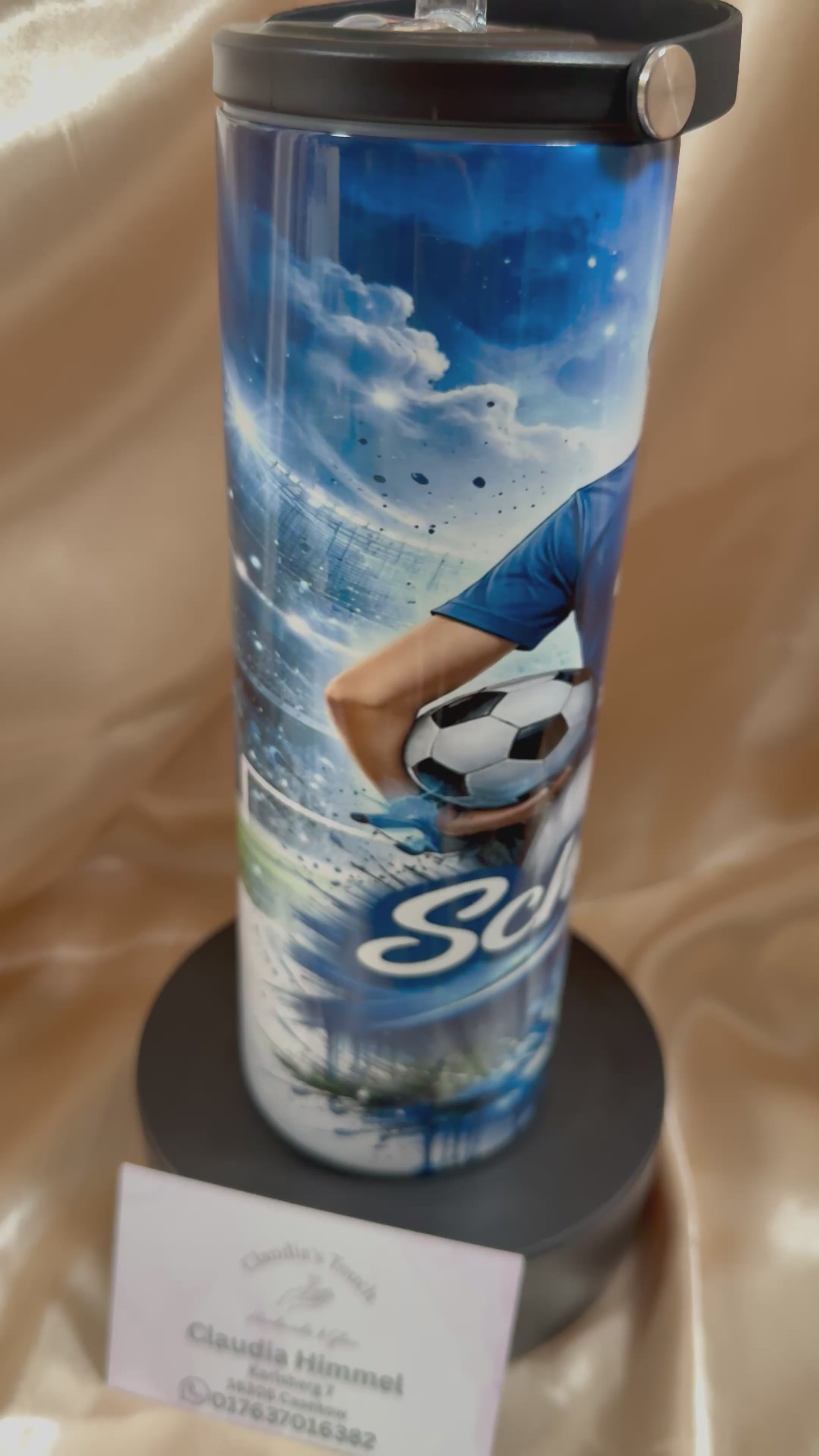 ⚽ Personalisierter Fußball Tumbler