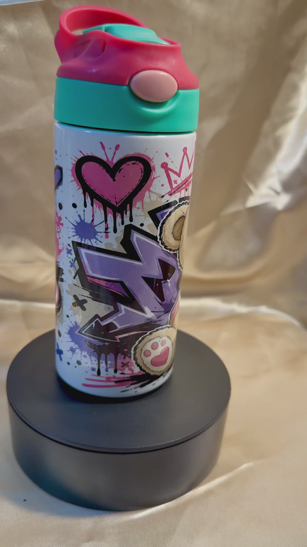 Mädchen Trinkflasche Bär