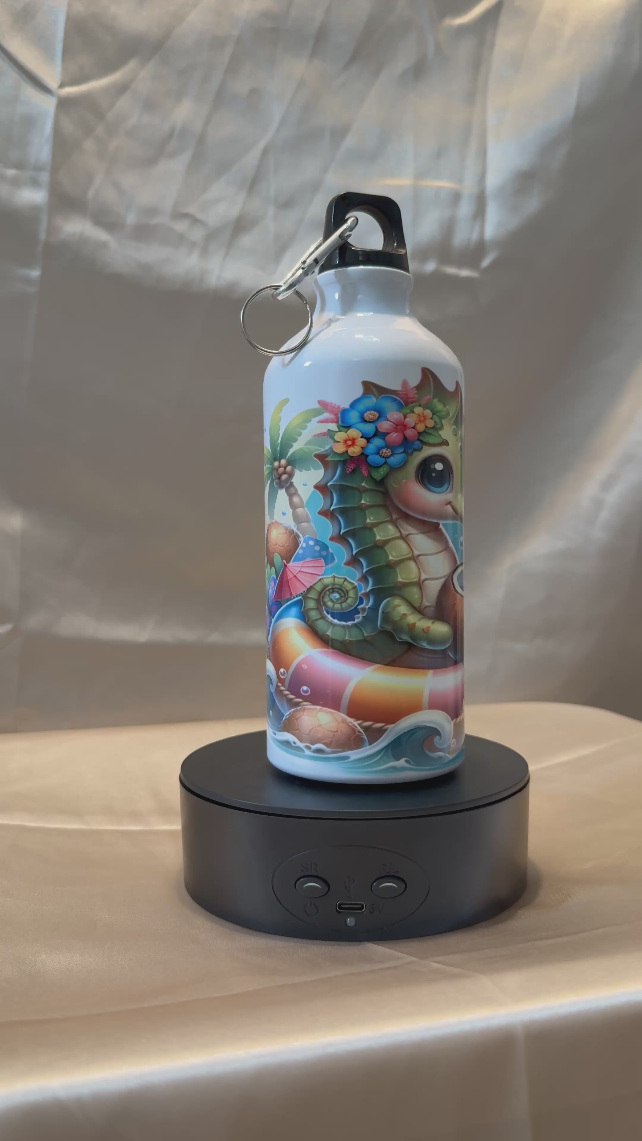 Kinder-Trinkflasche „Chill Modus“ Seepferdchen