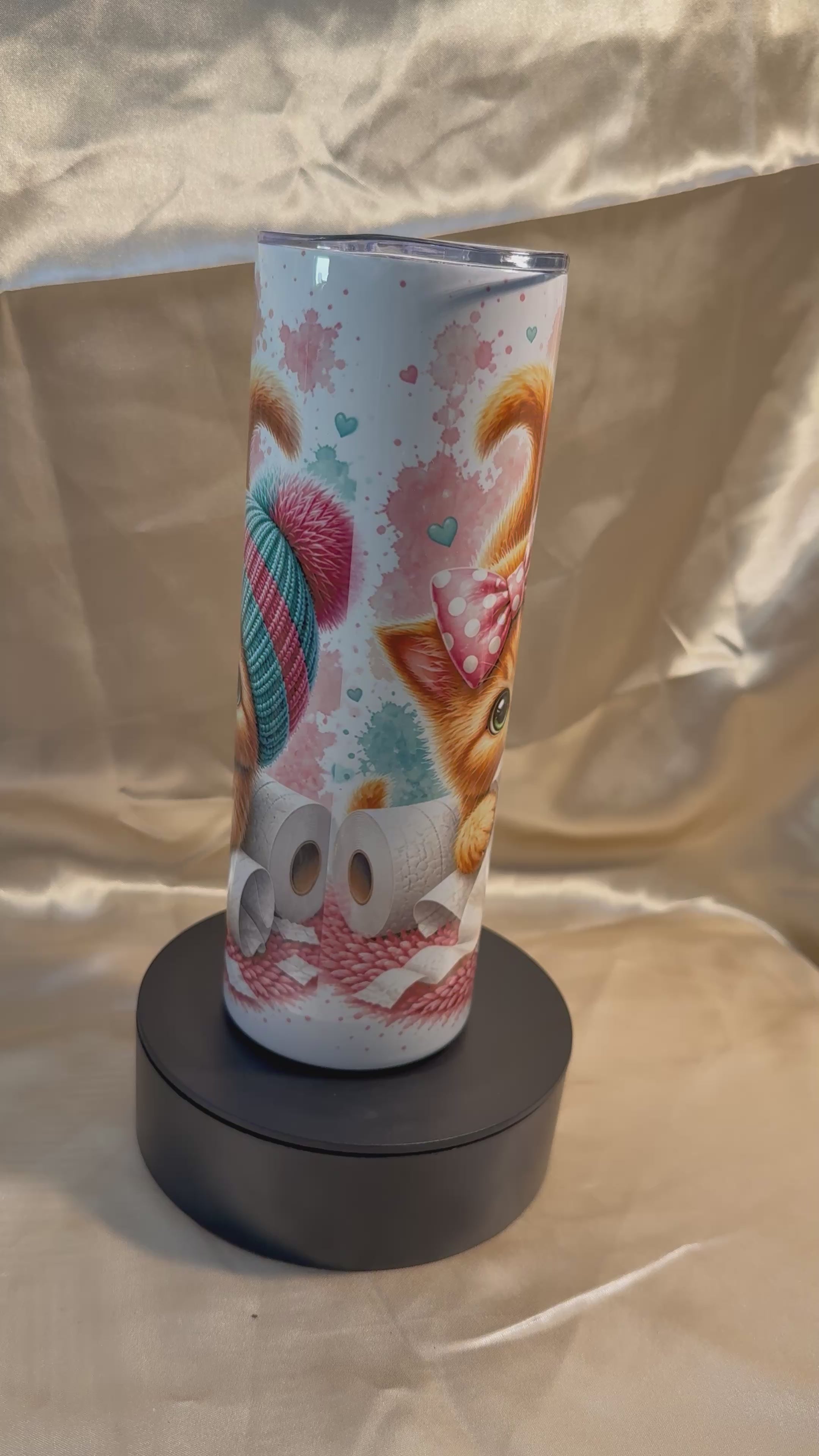 Süßer roter Katzen Tumbler
