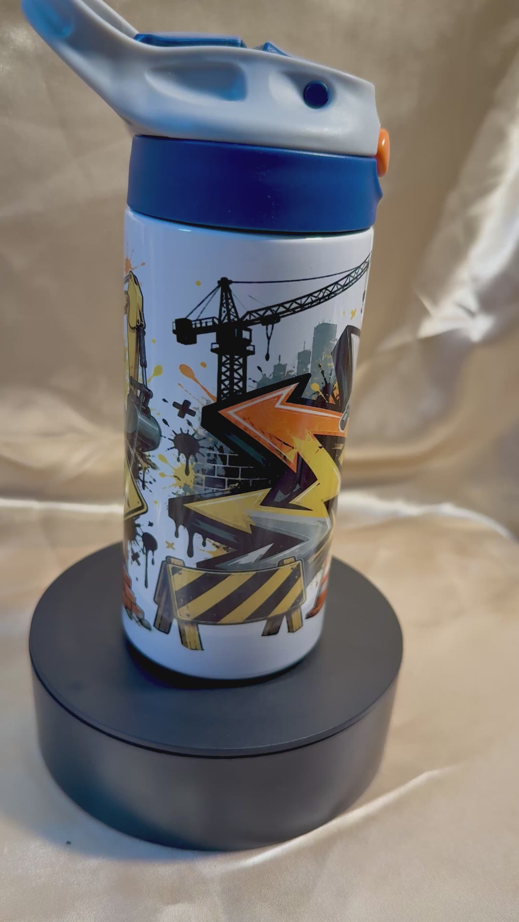 Baustellen Waschbär Trinkflasche